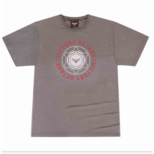 Victory Motorcycle New OEM Men's Grey Octane Tee Shirt, Large, 286797906 Victory Motorcycle New OEM Men's Grey Octane Tee Shirt, Large, 286797906