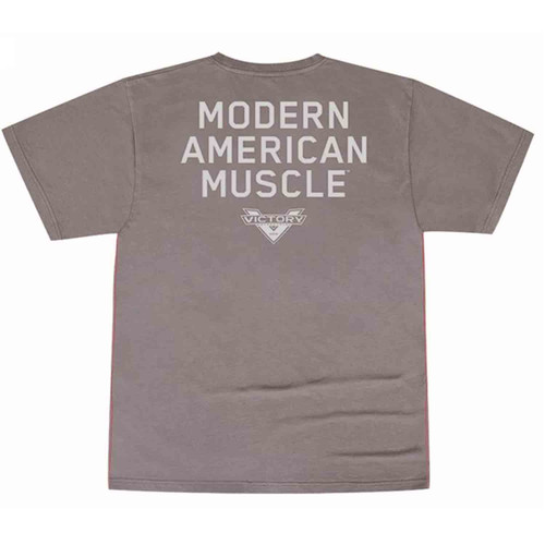 Victory Motorcycle New OEM Men's Grey Octane Tee Shirt, Large, 286797906