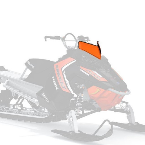 Polaris Snowmobile New Low Windshield, Orange/Black, 2881245