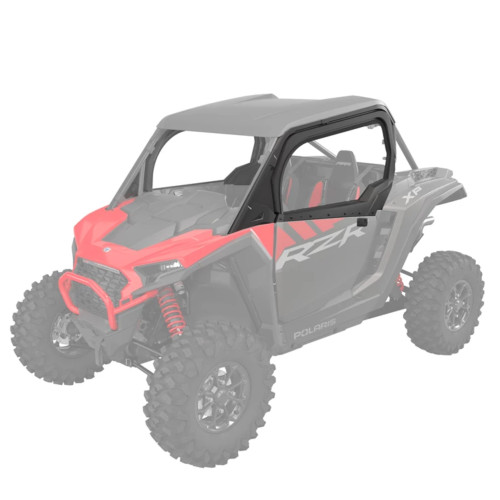 Polaris New OEM Black 2-Seat Upper Doors, 2884533