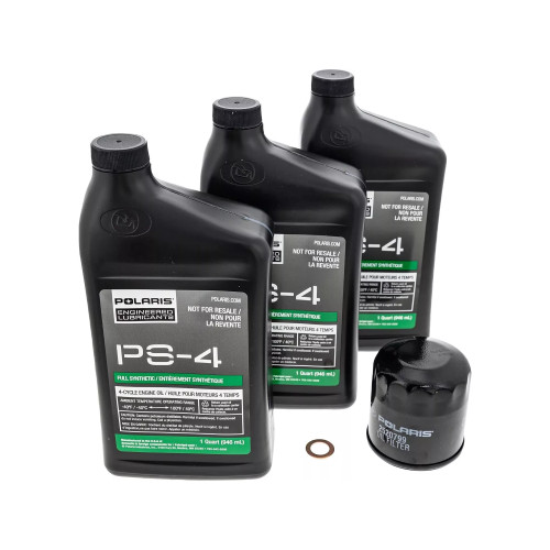 Polaris OEM PS-4 Full Synthetic Oil Change Kit, 2881696