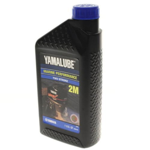 Yamaha New OEM, Yamalube 2-Stroke Marine Engine Oil Quart, LUB-2STRK-M1-12