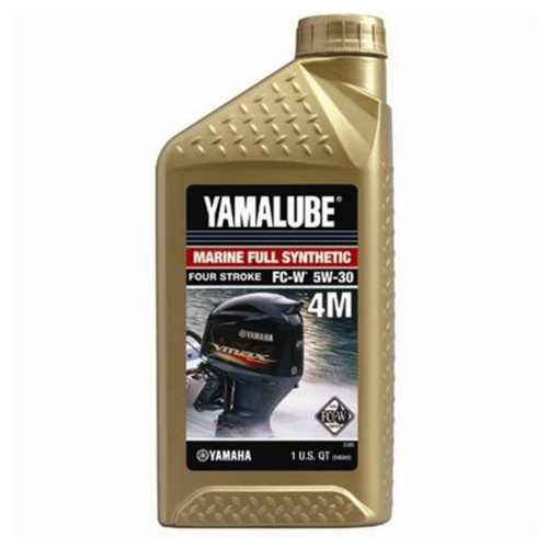 Yamaha New OEM, 32oz 4-Stroke 5W-30 Outboard Yamalube Oil, LUB-05W30-FC-12