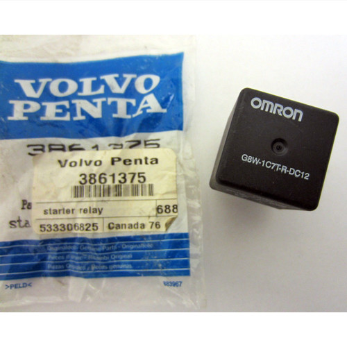 Volvo Penta New OEM Starter Motor Electrical Fuse Relay 3861375