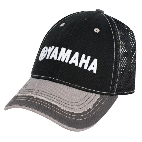 Yamaha New OEM Men's Black Mesh Athletic Hat, CRP-18HMU-LT-NS