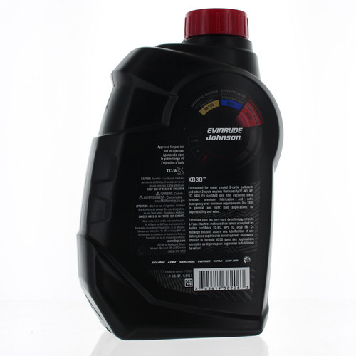 Evinrude/Johnson OMC New OEM 2-Cycle Premium Outboard Oil, XD30 1qt/32oz, 779724