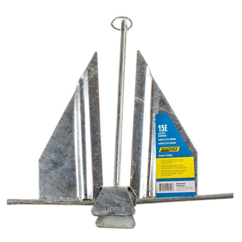 Seachoice Galvanized Steel Utility Anchor 15E, 50-41640