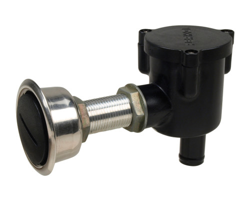 Perko Marine Boat Fuel Tank Straight P-Trap Canister Vent Valve Black 0630004BLK