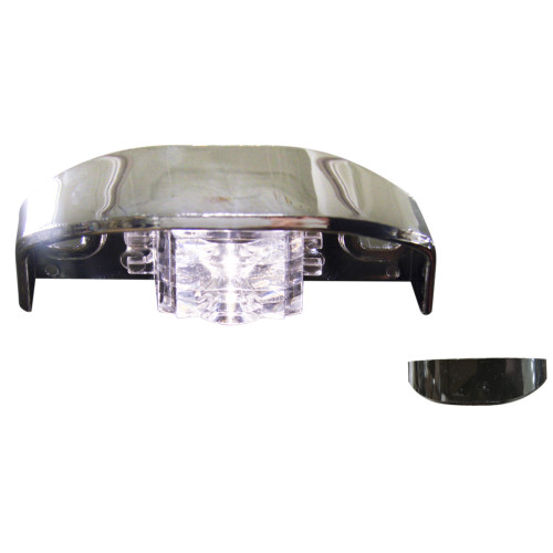 Tecniq OEM Chrome Base License Lamp Horizontal Plane Mount, L12-WC00-1