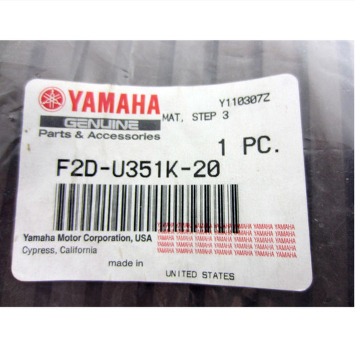Yamaha New OEM Sport Jet Boat Rear Step Deck Mat Center F2D-U351K-20-00 SX240
