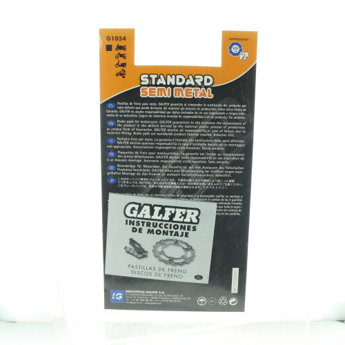 Galfer New Standard Semi-Metallic Rear Brake Pads, B95706433