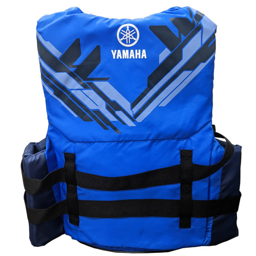 Yamaha New OEM, Men's Small Nylon Branded Life Vest PFD, MAR-23V3B-BL-SM