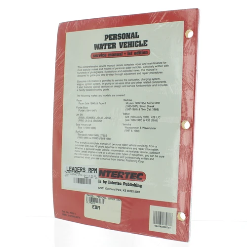 Intertec New Aftermarket, 1st Edition Personal Water Vehicle Service Manual, CLYPWV1