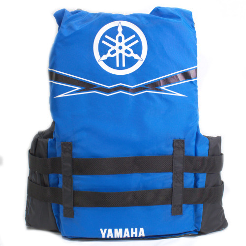Yamaha New OEM Men's Large Blue Nylon Value Life Jacket, MAR-21V3B-BL-LG