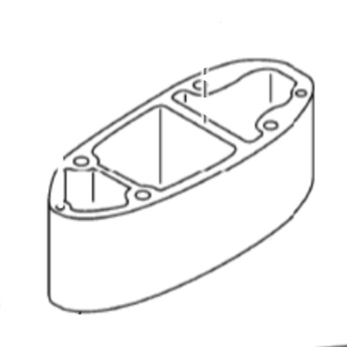 Yamaha New OEM Outboard Upper Casing Extension, 69G-45211-20-8D