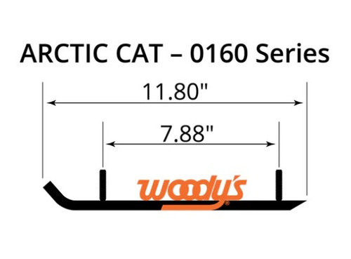 Woody's Arctic Cat Wear Bar Set ZR 120, Z120, 2000-2005 Youth Sled RUA-0160