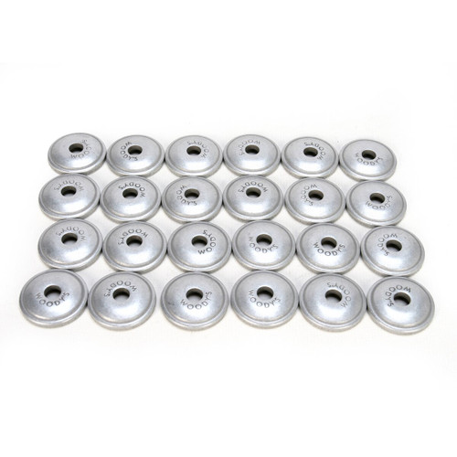 Woody's 1" Round Aluminum Backer Plates for 7mm Studs 24 Pack - AWA-3700
