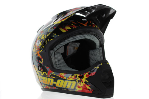 BRP New OEM Can-Am Atv Volcano Cross Graphic Helmet Youth Small, 4475120494
