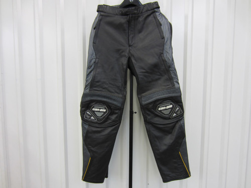 Can-Am Spyder Motorcycle GT Leather Riding Pants Men's 2XL Black/Gray 4414001407