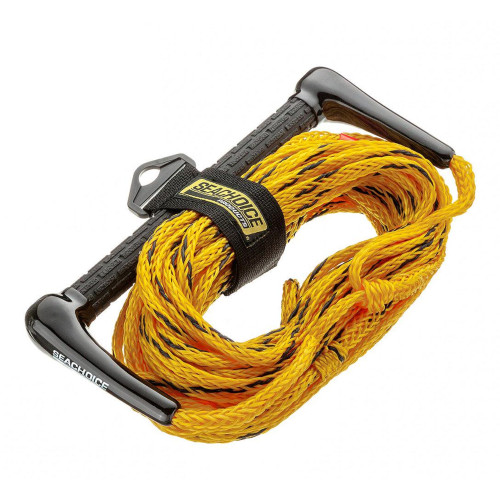 Seachoice Water Ski Tow Rope 75′ with 12″ Handle Yellow, 50-86651