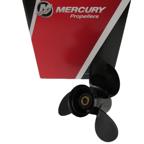 Mercury Marine New OEM Black Max Aluminum Propeller, 9.5x11P, 48-896896A40 Mercury Marine New OEM Black Max Aluminum Propeller, 9.5x11P, 48-896896A40