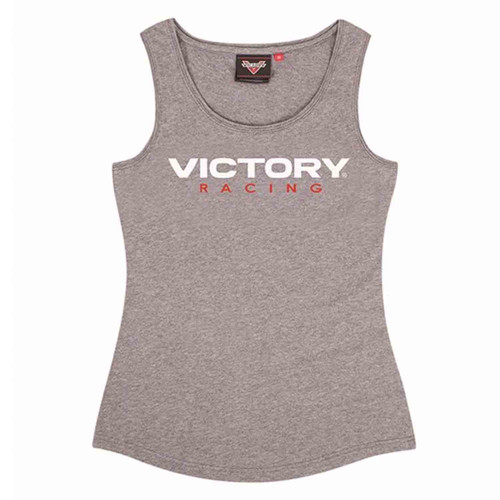 Victory Motorcycle New OEM Women's Grey Gary Racing Tank Shirt, XL, 286799309