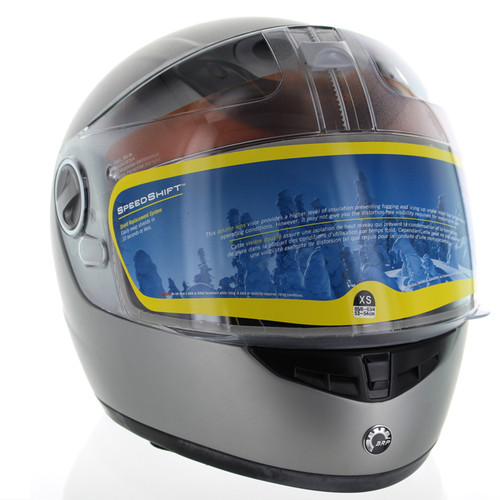 BRP New OEM Ski-Doo Exo400 Fullface Helmet Silver X-Small, 4472280208