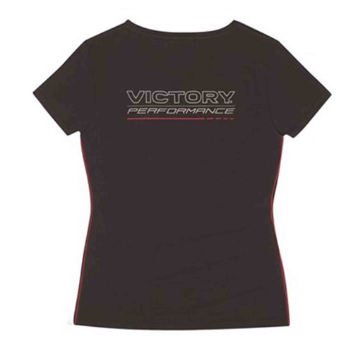 Victory Motorcycle New OEM Women's Black Performance Logo T-Shirt, MD, 286630703