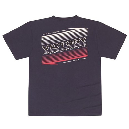 Victory Motorcycle New OEM Men's Black Linear Tee Shirt, Small, 286630302