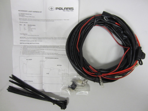 Polaris OEM 3 Light Fog Lamp Bar Wire Harness Kit, 2877336