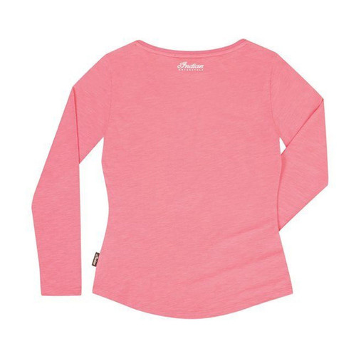 Indian Motorcycle New OEM Long Sleeve IMC T-Shirt Pink Women's X-Small, 286628701