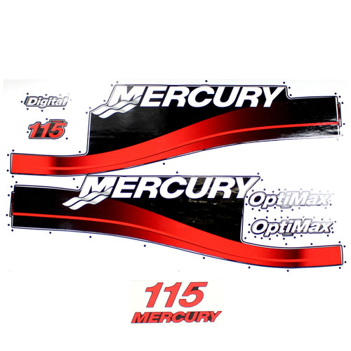 Mercury Marine/Mercruiser  New OEM 115L DFI Merc Decal Set, 37-804685A00