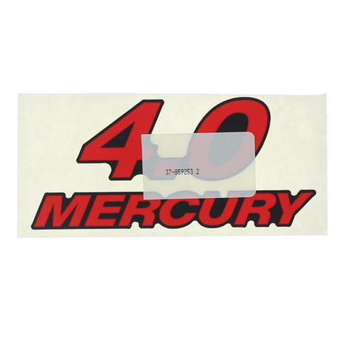 Mercury Marine/Mercruiser  New OEM Quicksilver Black 4 Decal Set, 37-15818A00