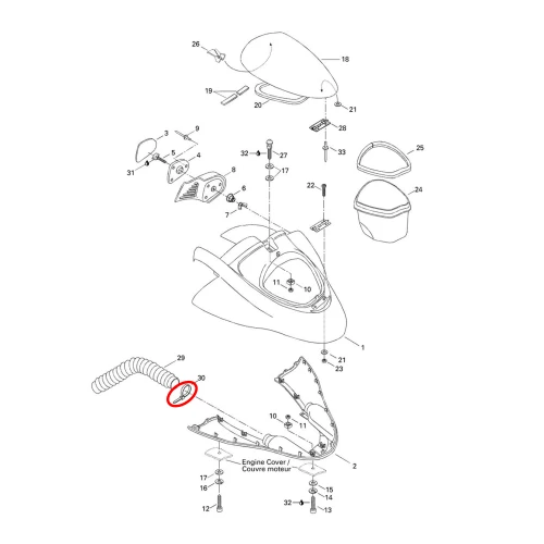 Sea-Doo New OEM Tie Rap 371mm RXP/XP 293750018