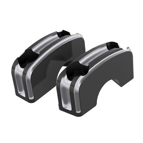 Victory Motorcycle OEM Billet Cafe Handlebar Clamps, Octane, 2881886-468