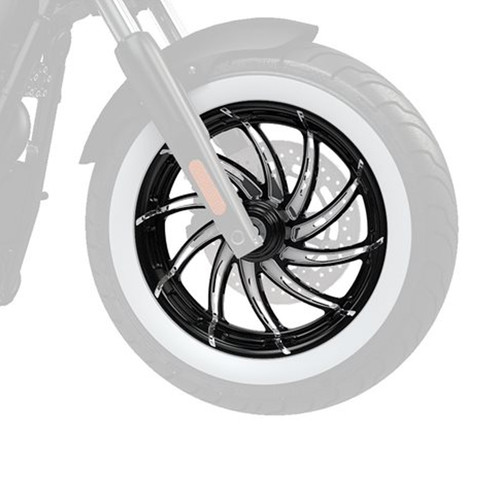 Victory Motorcycle New OEM Contrast Cut Platinum Supra 16" Front Wheel, 2881712-