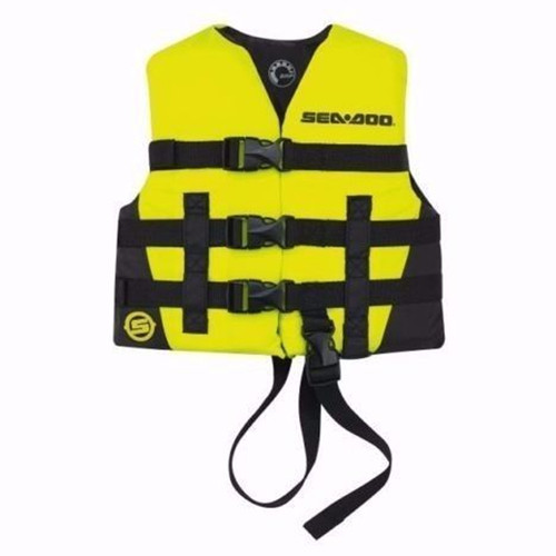 Sea-Doo Kids Sand & Sea PFD Jacket Youth Life Vest 30-50lbs Yellow 2858390626