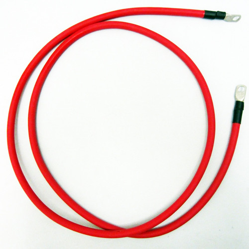 Marine Boat RV Positive 2 Gauge Red Battery Wire Cable w/ Lugs & Covers 7ft New