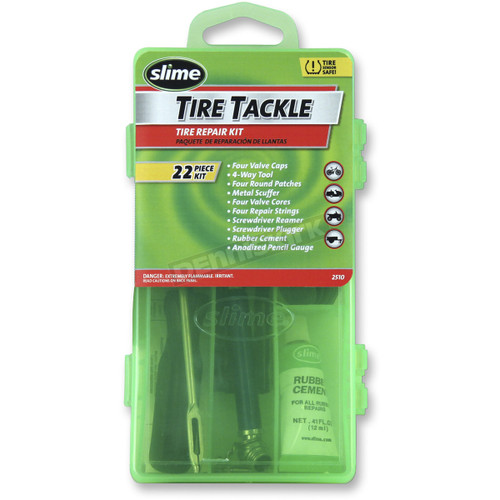 Slime PowerSport ATV UTV Tractor Tire Tackle Repair Kit 22-Piece 2510