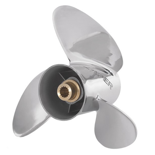 Johnson Evinrude OMC OEM Viper TBX 15X14 RH Stainless Prop, 0763910 Johnson Evinrude OMC OEM Viper TBX 15X14 RH Stainless Prop, 0763910