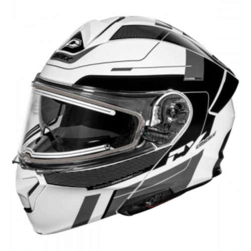 Castle X New Men's X-Large Electric Raid CX935  White/Black Helmet, 36-26108 Castle X New Men's X-Large Electric Raid CX935  White/Black Helmet, 36-26108