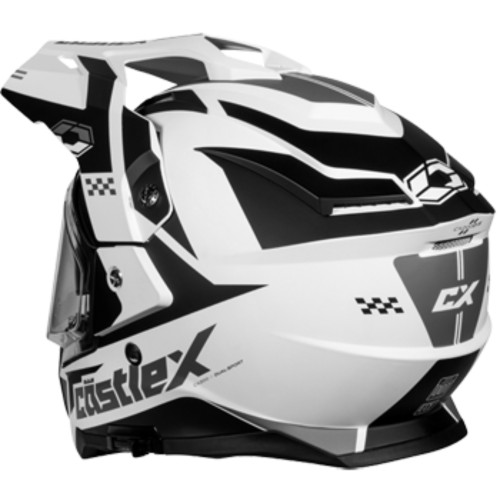 Castle X New Matte White 3X-Large CX200 Wrath Electric Helmet, 36-28109T
