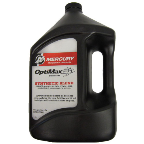 Mercury New OEM Optimax/DFI 2-Cycle Synthetic Blend Oil, 5 Gallons, 92-858037K01