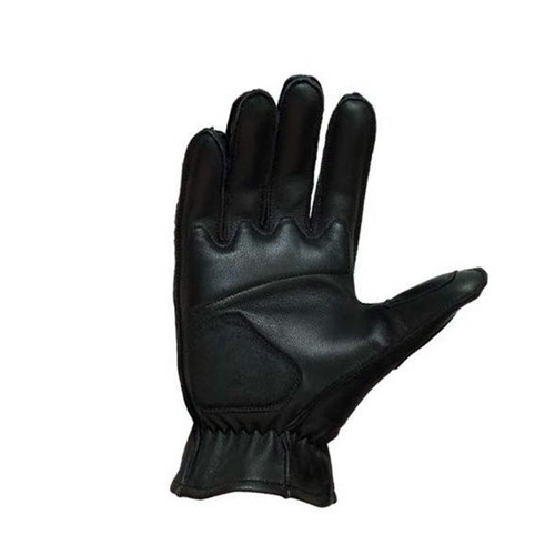 Castle New Women's Black Leather Standard Motorcycle Gloves, Large, 20-2026