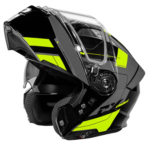 Castle X New 3X-Large Hi-Vi's/Charcoal Electric CX935 Raid Helmet, 36-26139T