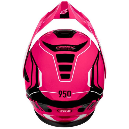 Castle X New Medium Pink-Glo/Black Electric CX950V2 Wake Helmet, 45-22184