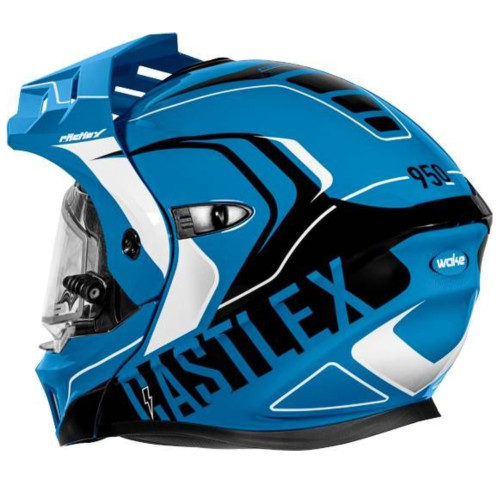 Castle X New Large Process Blue/Black Electric CX950V2 Wake Helmet, 45-22126