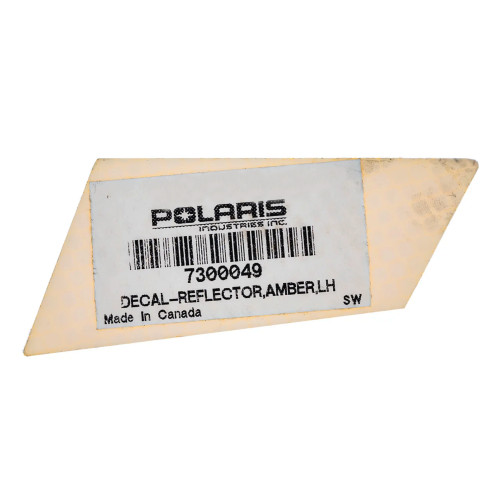 Polaris OEM Decal-Reflector,Amber,Lh, 7300049