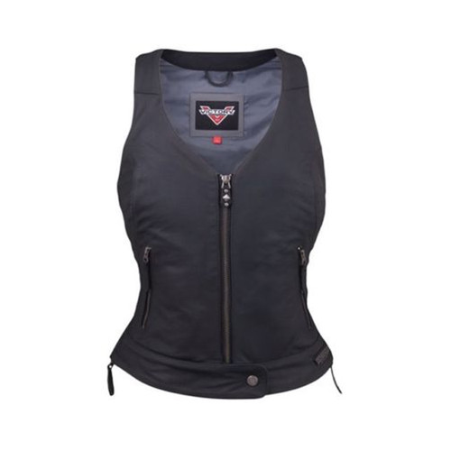 Victory Motorcycle New OEM Women's Leather Borderland Vest, Medium, 286373603 Victory Motorcycle New OEM Women's Leather Borderland Vest, Medium, 286373603