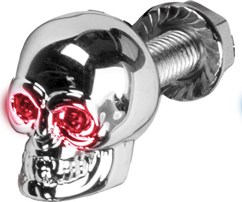 HARDDRIVE Lighted Skull License Plate Screw, 820-55551